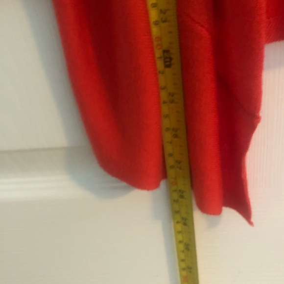 Cleo size LP  orange hi-low cardigan - Picture 6 of 9